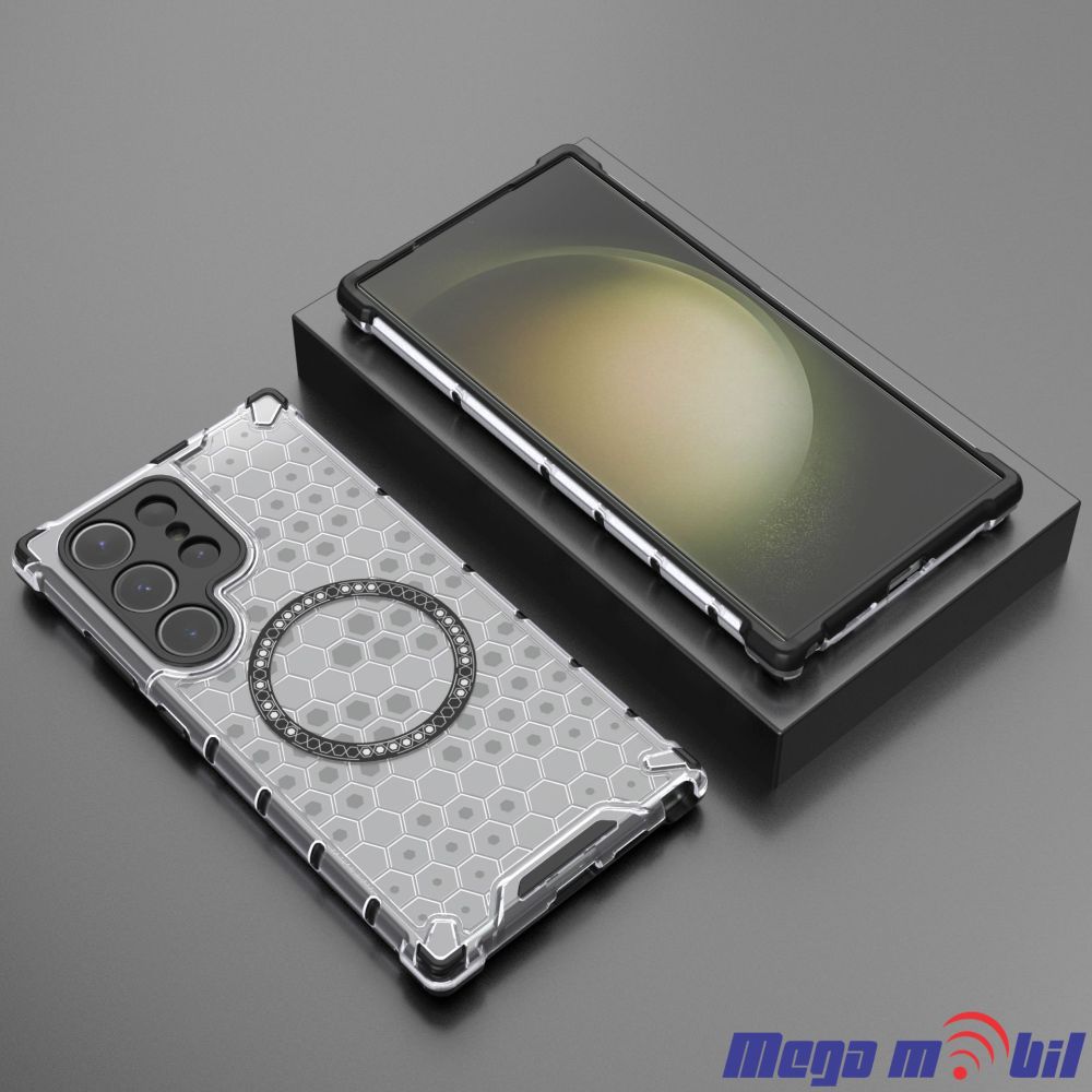 Futrola Samsung S24 Ultra Hexagon transparent